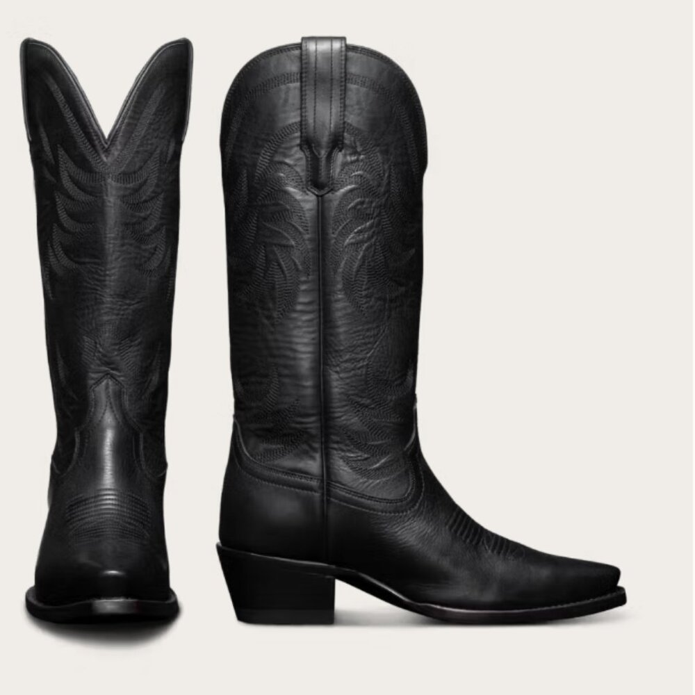 Tecovas "The Annie" Black Cowboy Boots (8.5)